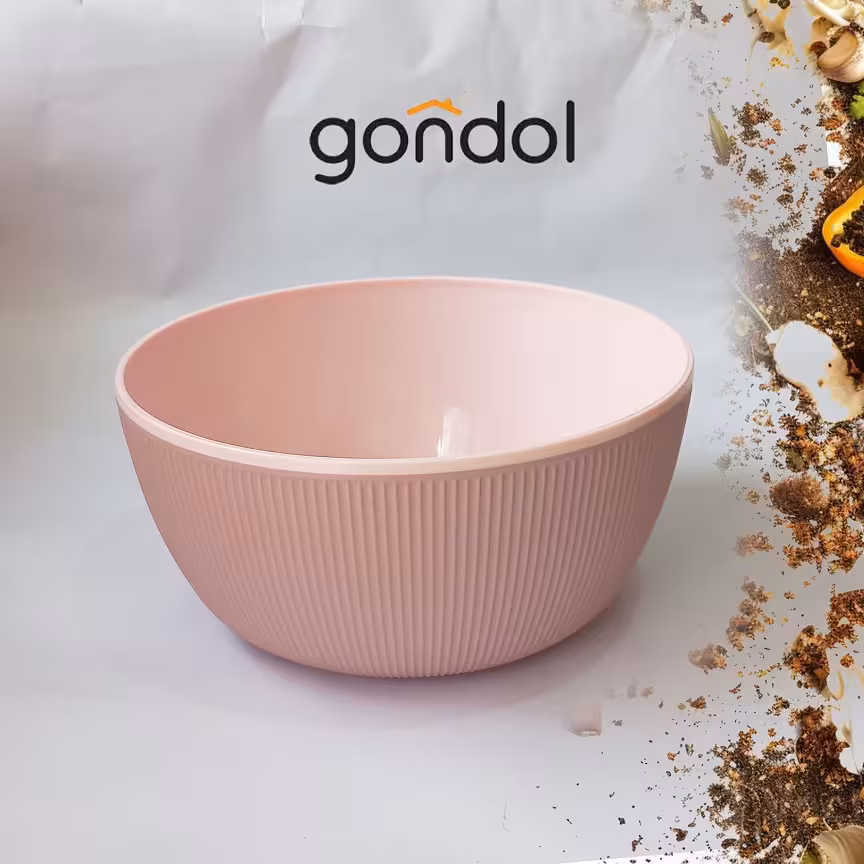 کاسه خطی گوندول رنگ صورتی کالباسی کد 803