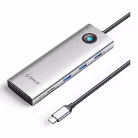 هاب USB-C نه پورت برند اوریکو، مدل PW11-9P، جهت افزایش پورت‌های اتصال و ارتقاء کارایی دستگاه‌ها