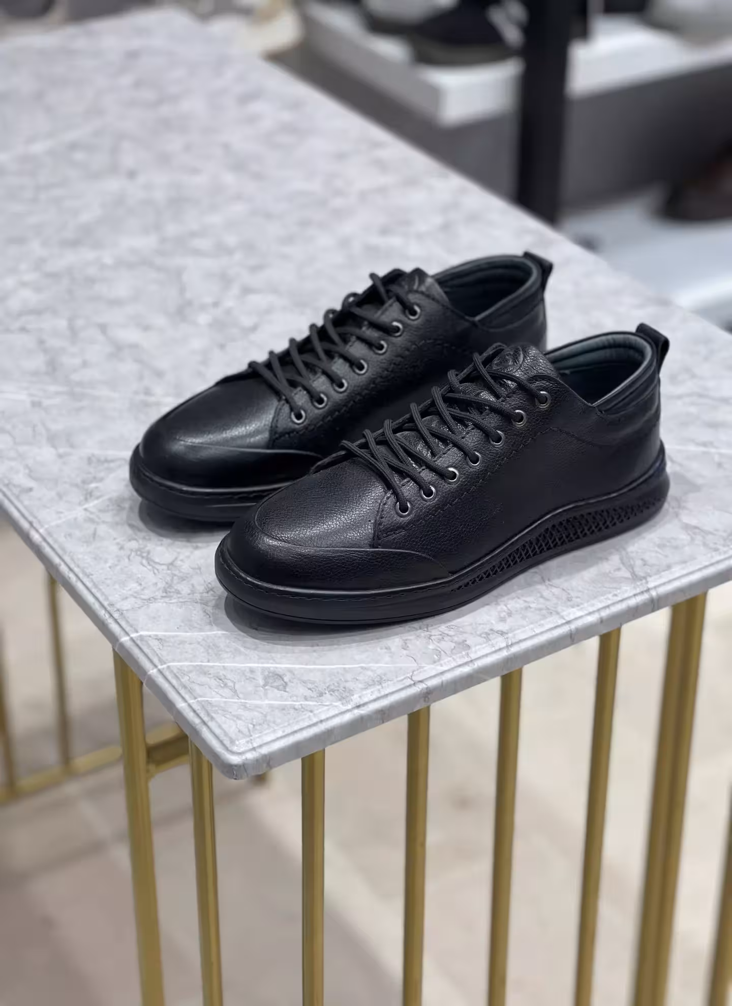 ونس چرم مردانه کد C9 رنگ مشکی سایز 44