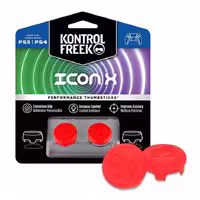 KontrolFreek Icon X Performance Thumbsticks for PlayStation – Red