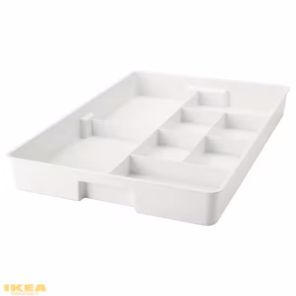 جعبه با 8 محفظه سفید مدل KUGGIS | برند ایکیا | ارسال 15 الی 20 روز کاری