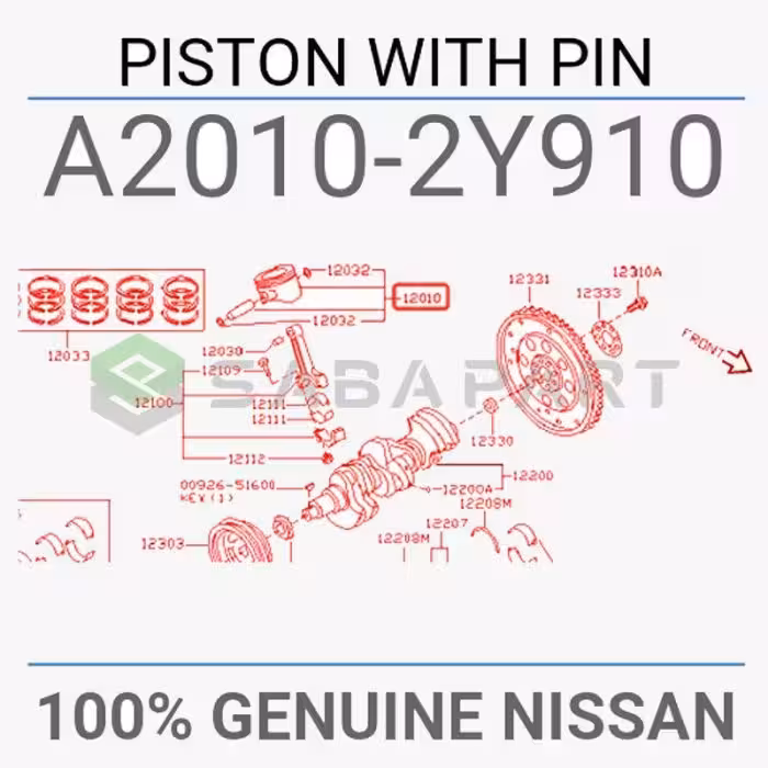 پیستون استاندارد نیسان ماکسیما – محصول اصلی