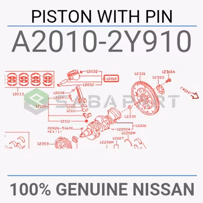 پیستون استاندارد نیسان ماکسیما – محصول اصلی