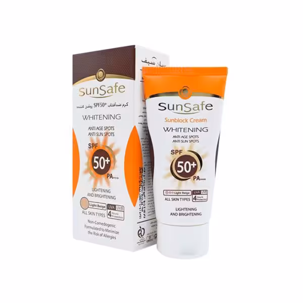 کرم ضدآفتاب SPF50 روشن کننده سان سیف