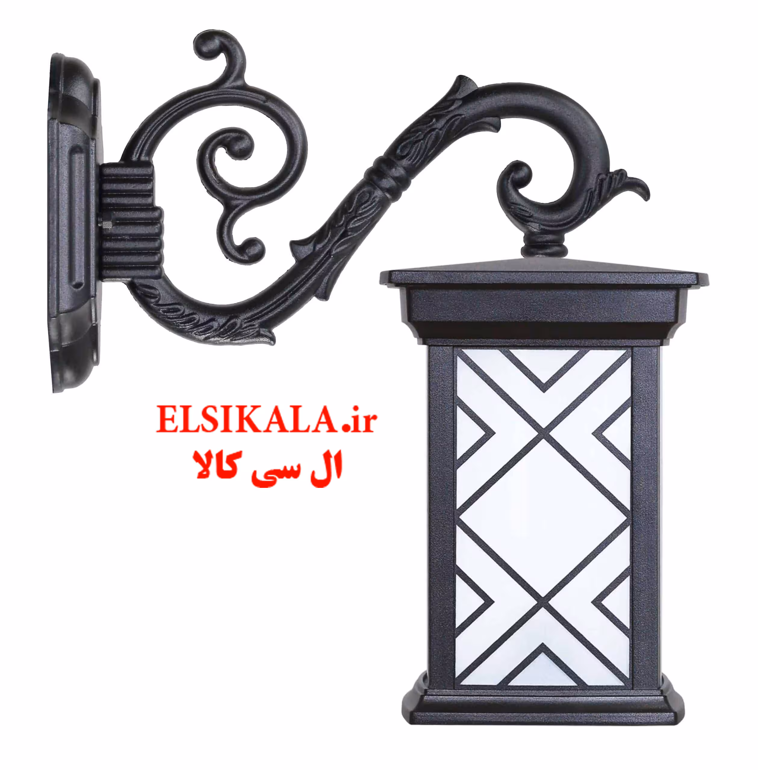 چراغ دیواری درتا طرحدار آلمینیوم دایکاست