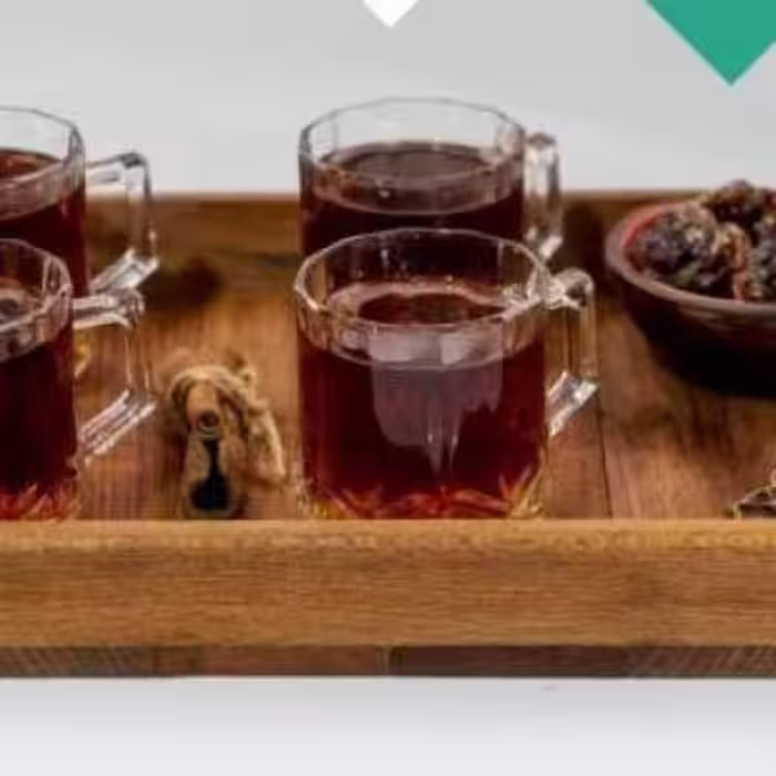 سینی چوبی دسته کنفی
