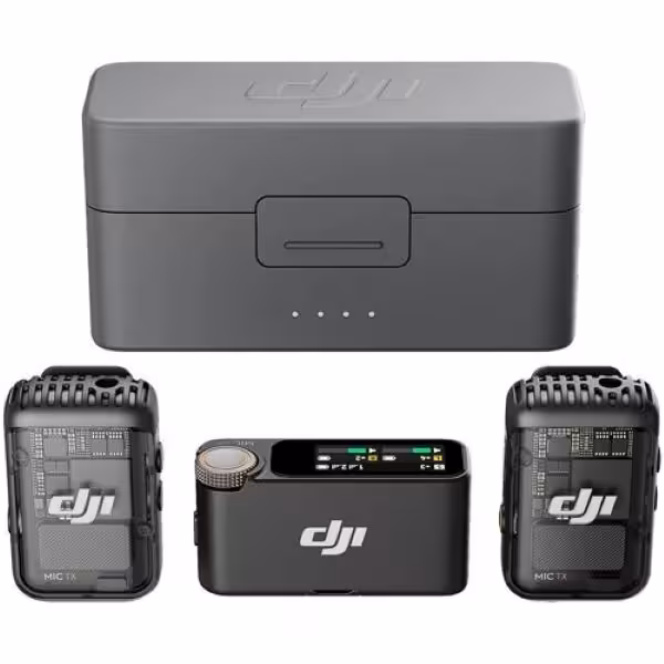 ارسال فوری امکان خرید حضوری ست میکروفن بی سیم دی جی آی مدل DJI Mic 2 – 2 Person