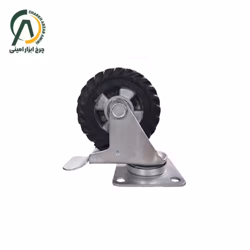 چرخ دایکاست EN گردان ترمزدار قطر 75 میلی متر