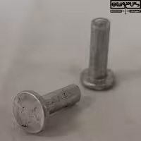 پرچ مسی آبکاری قلع سایز 8.6 در 3.9 میلی‌متر مدل میخی