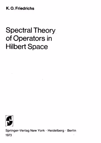 خرید و دانلود نسخه کامل کتاب Spectral Theory of Operators in Hilbert Space (Applied Mathematical Sciences)