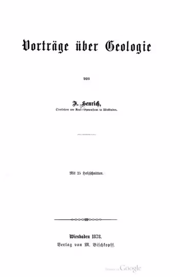 خرید و دانلود نسخه کامل کتاب Vorträge über Geologie