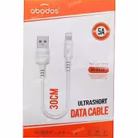 کابل آیفون (Lightning) پاوربانکی ابودوس (abodos) طول 30 سانتی متر مدل AS-DS32i