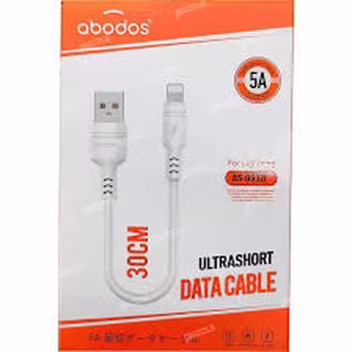 کابل آیفون (Lightning) پاوربانکی ابودوس (abodos) طول 30 سانتی متر مدل AS-DS32i