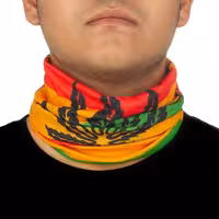 دستمال سر و گردن کوهنوردی اسکارف تابستانی طرحدار هد گیر ABS | قرمز/سبز