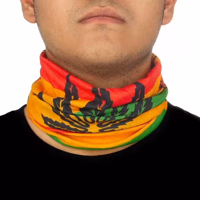 دستمال سر و گردن کوهنوردی اسکارف تابستانی طرحدار هد گیر ABS | قرمز/سبز