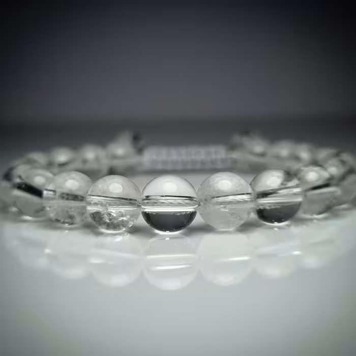 دستبند سنگ کریستال کوارتز  اصل