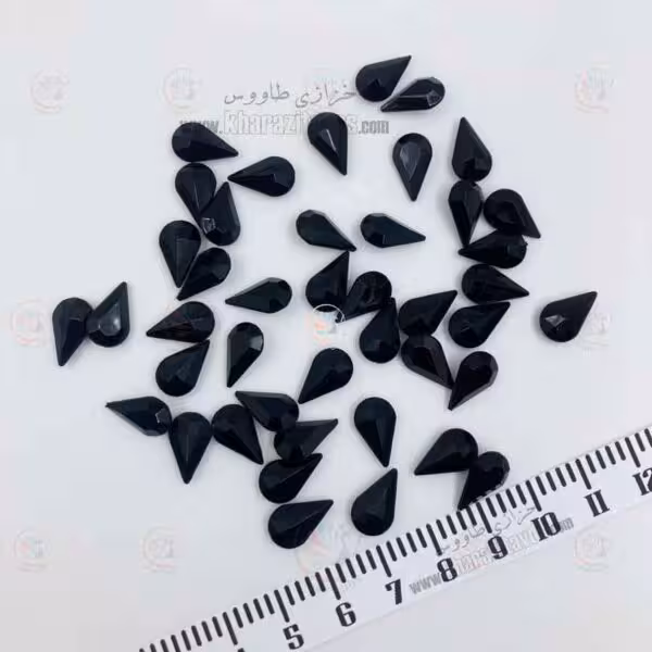 مارکیز اشکی پلاستیکی 8 در 13 ( مشکی ) بسته 50 عددی