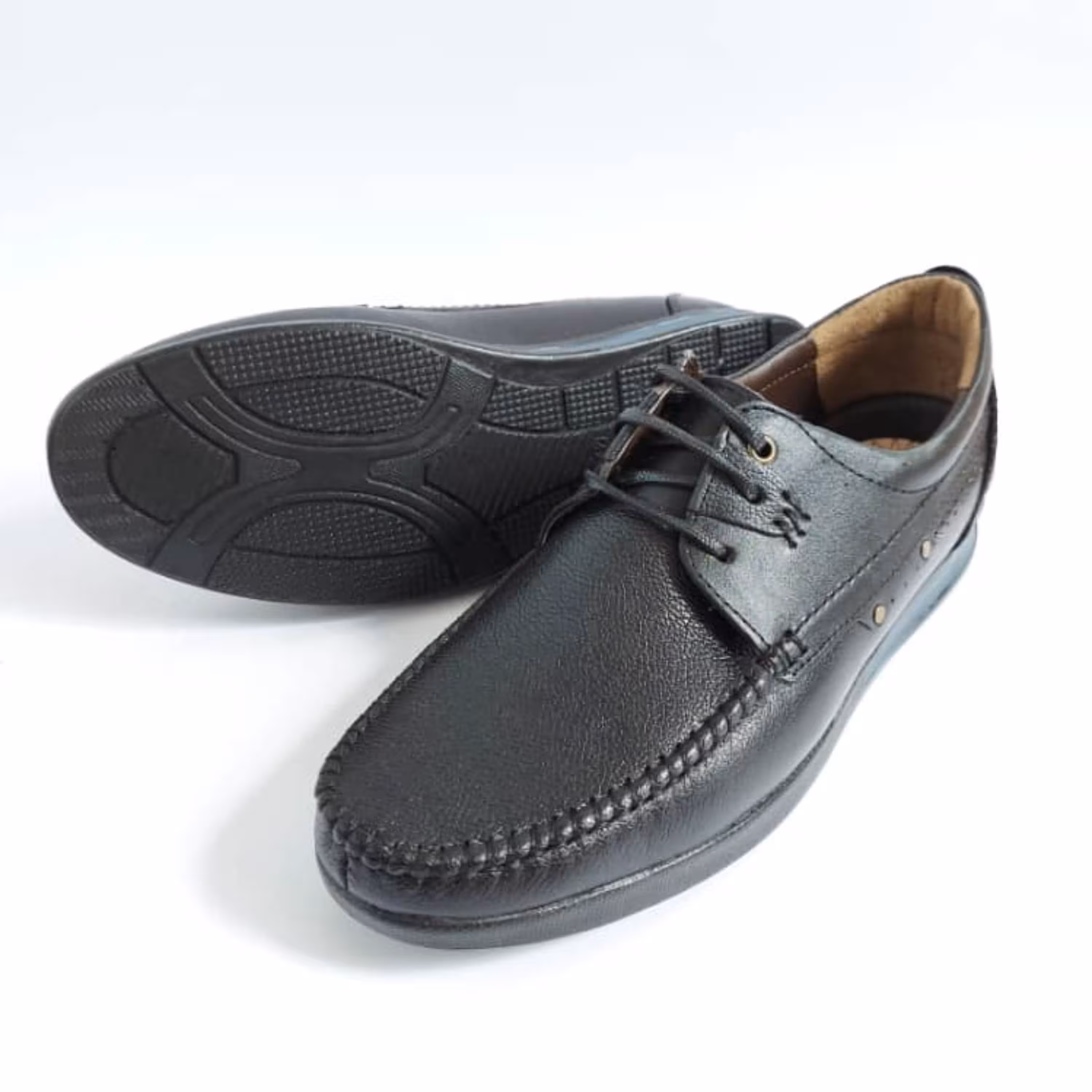 کفش چرم طبیعی زیره پی یو مدل 034