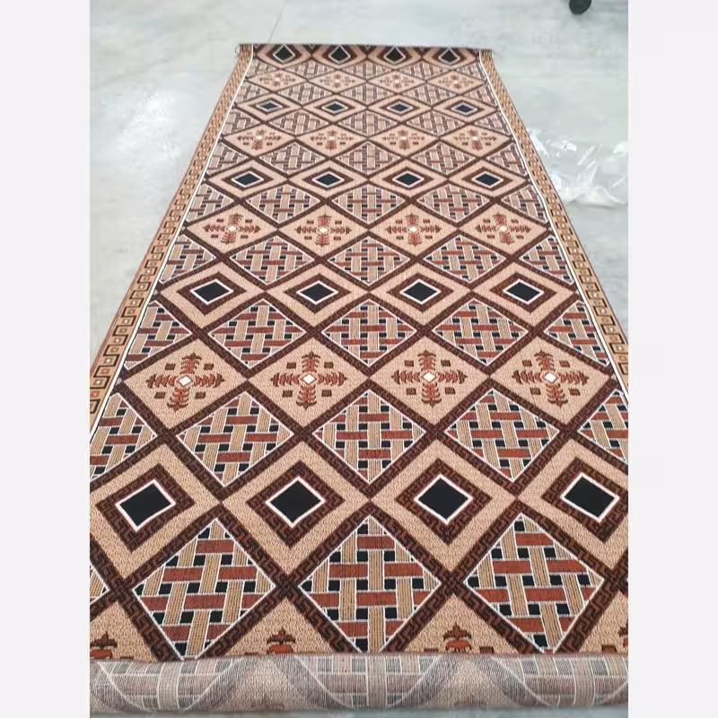 کناره گلیم ماشینی کاشان طرح حصیری سایز93در90سانت(هزینه ارسال باخریداروپس کرایه میباشد)