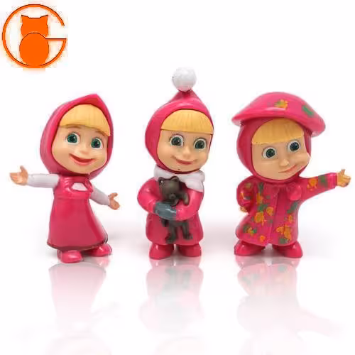 فیگور ماشا و میشا (ست 6 عددی) - کد MA1446