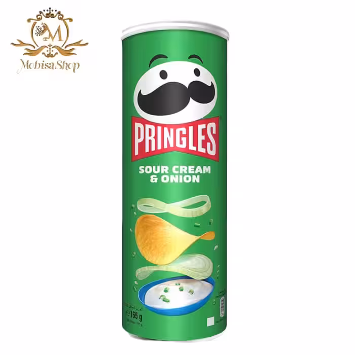 چیپس پرینگلز با طعم خامه ترش و پیاز 165 گرم
