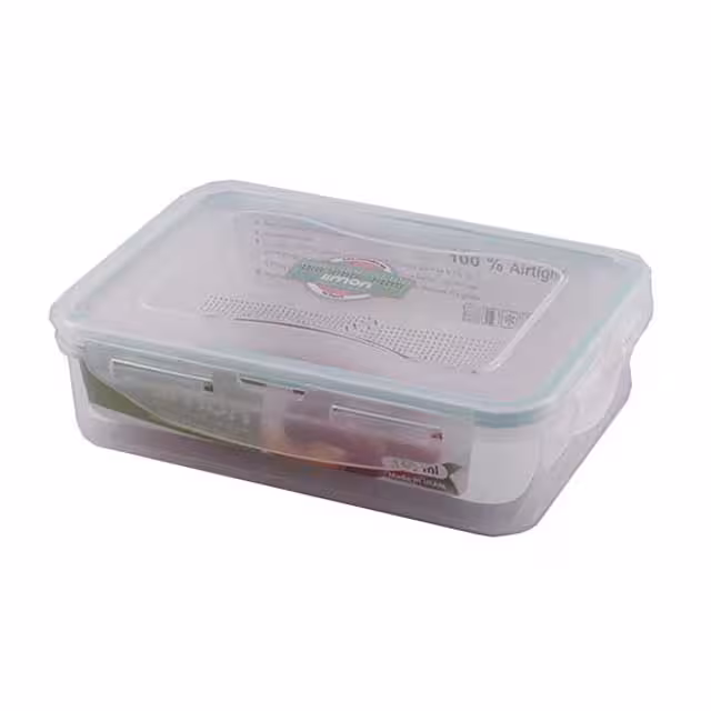 ظرف فریزری مستطیل لیمون 550 میلی لیتری