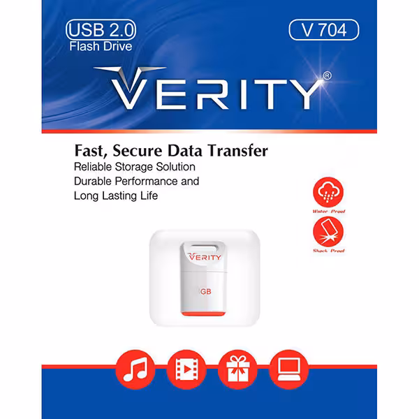فلش مموری وریتی مدل V704 ظرفیت 8 گیگابایت usb 3 - فروشگاه اینترنتی پروتاچ
