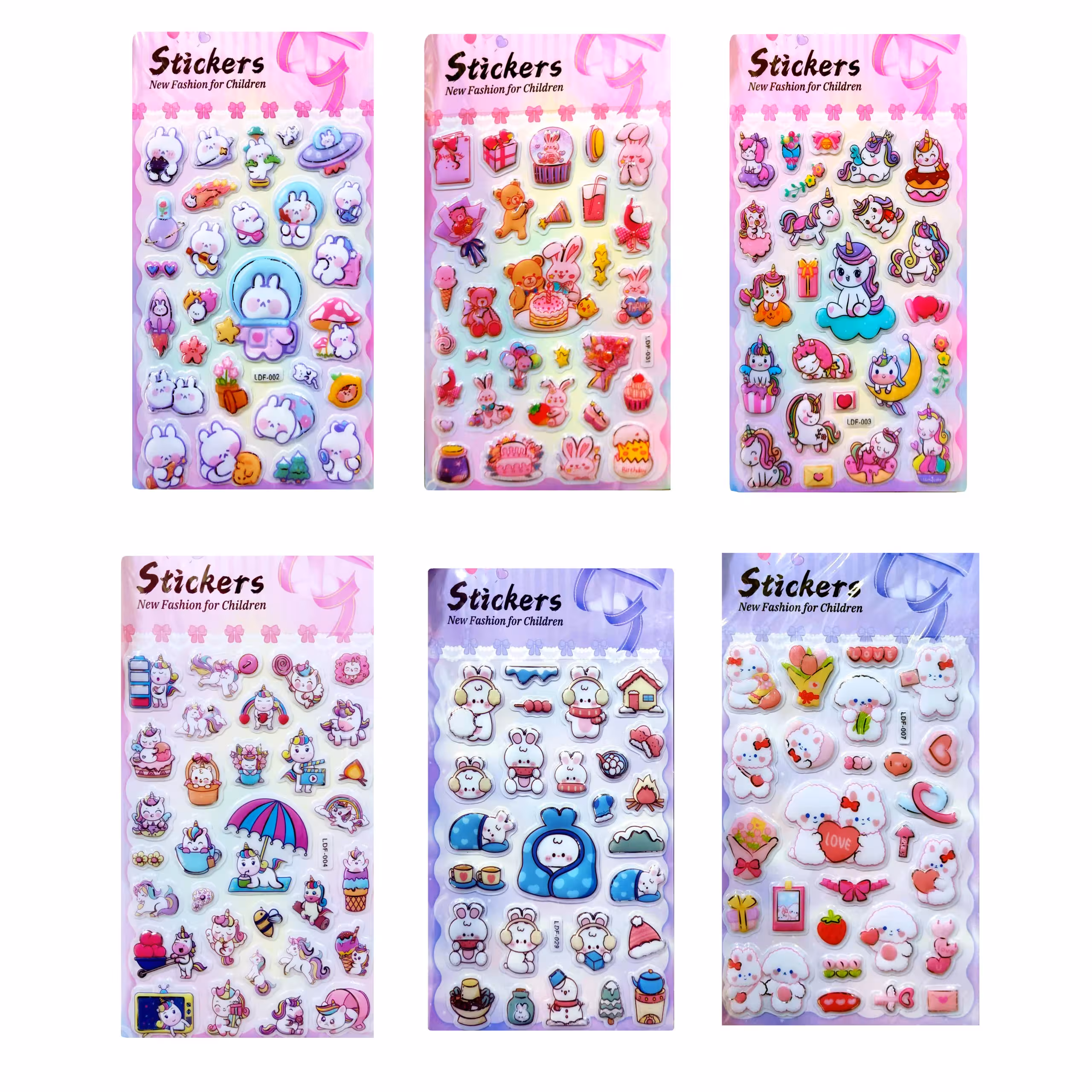 استیکر کیوت فانتزی متنوع