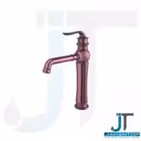 شیر روشویی پایه بلند اهرمی رزگلد آریانا (مدل سزار)