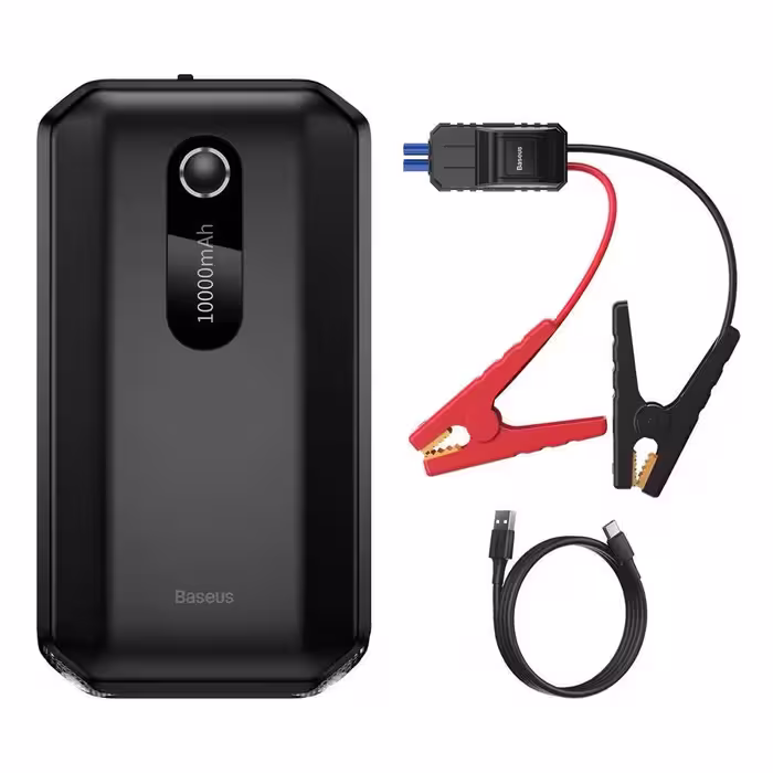 پاوربانک و جامپ استارتر خودرو بیسوس مدل CGNL020001 ظرفیت 20000mAh میلی آمپر