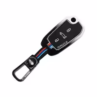 کاور سوییچ فلزی تارا (کلید خور) طرح M-Performance – صندوق پران وسط  – سفید مشکی