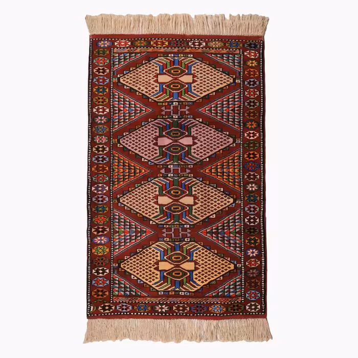 فرش دستباف دو و نیم متری طرح خراسان کد 4020340