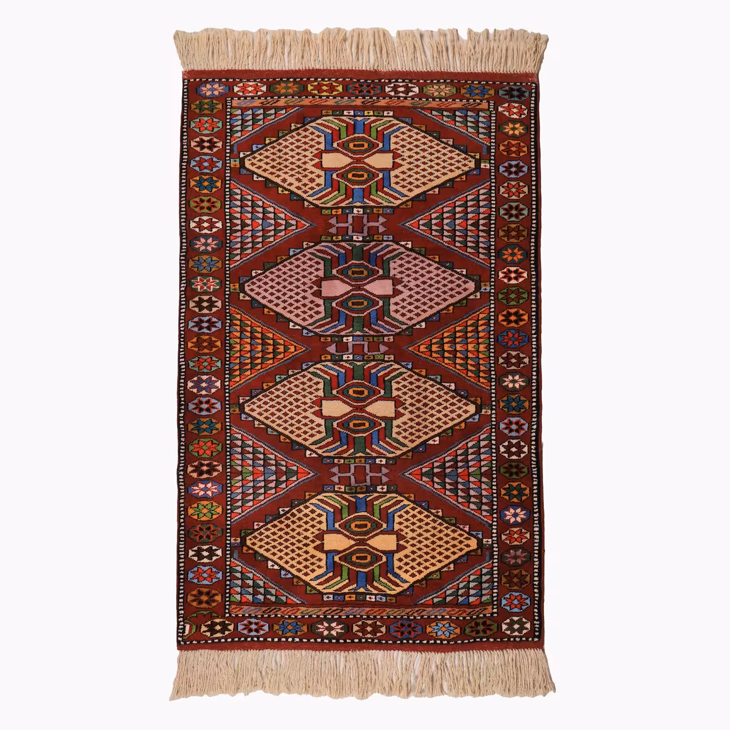 فرش دستباف دو و نیم متری طرح خراسان کد 4020340