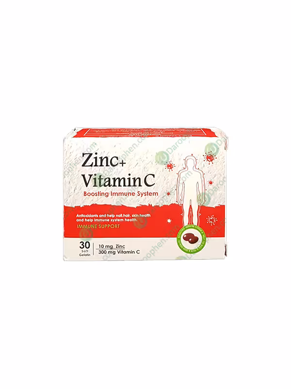کپسول زینک و ویتامین C دانا 30 عدد – Daana Pharma Zinc And Vitamin C 30 Soft Gelatin