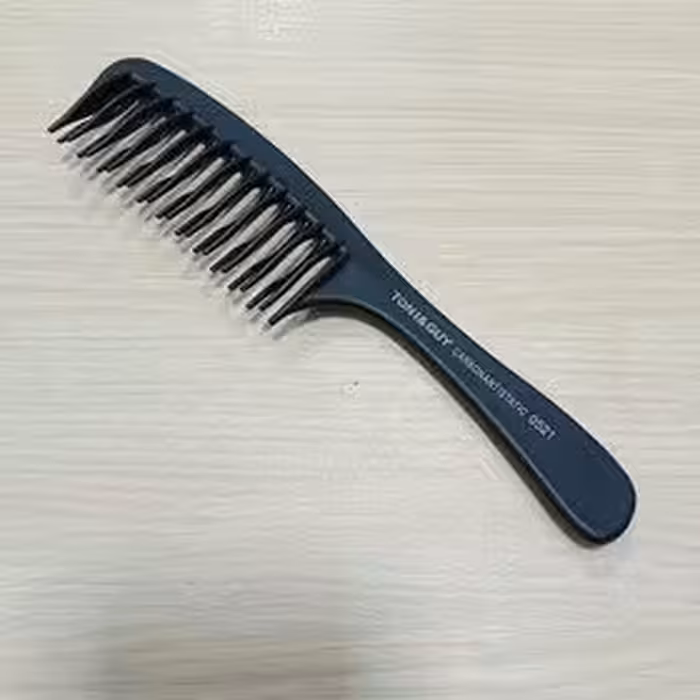 شانه چهل گیس تونی نشکن مشکی جنس کربن/