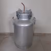 بیدون دیگ  دبه الومینیوم چهار چفت  جدید 50 لیتری  