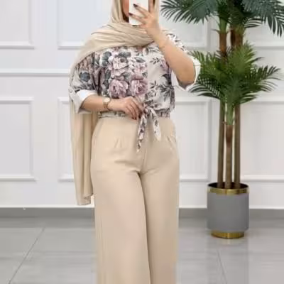 تاپ و دامن زنانه مدل نام : شومیز شلوار برلیان