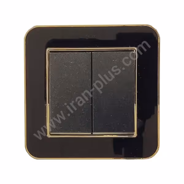 کلید دوپل مدل ارس مشکی طلایی میانی مشکی