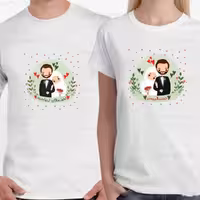 تیشرت ست دو نفره ویژه سالگرد ازدواج کد 165