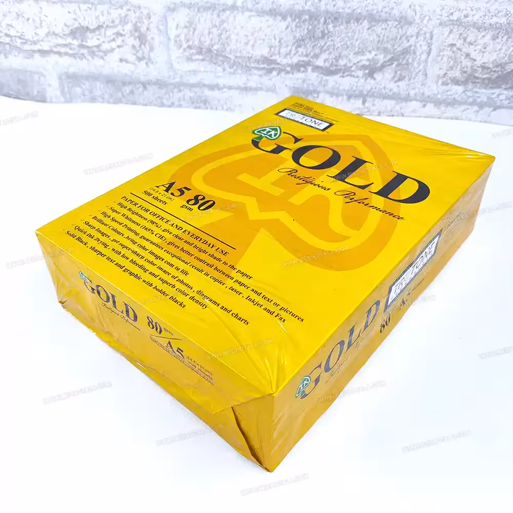 بسته کاغذ A5 گلد 500 عددی GOLD