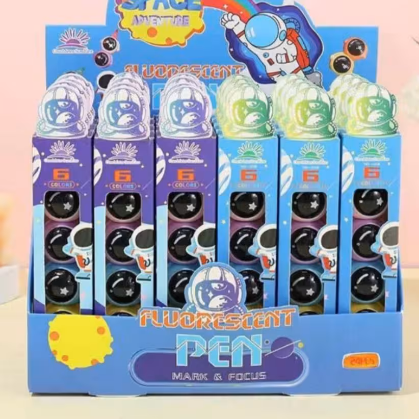 هایلایتر فضانورد و کهکشانی سرهم 5 رنگ 