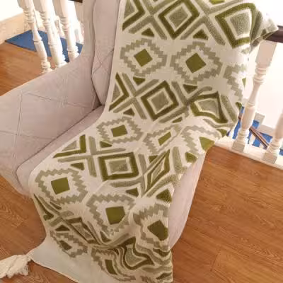 شال مبل مدل پانچدوزی کد 1 سایز 170×140 سانتیمتر