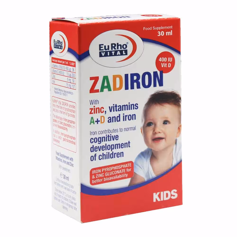 قطره خوراکی زادیرون یوروویتال 30 میلی لیتر