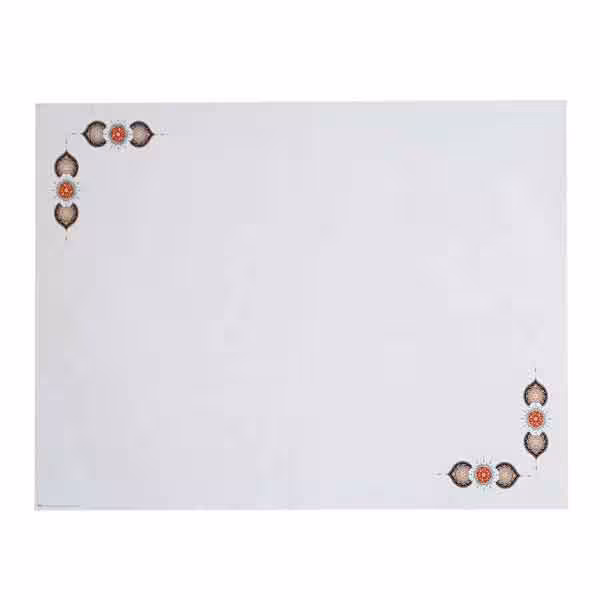 کاغذ تذهیب کد Y978 ابروباد چاپی (ابعاد 70*50)- بسته 5 عددی