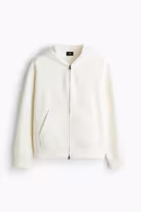 سویشرت مردانه تناسب بالای گشاد با کاپوت و زیپ H&M