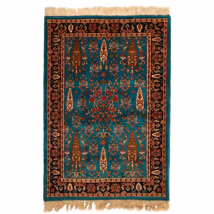 فرش دستباف دو نیم متری مدل باغ بهشت