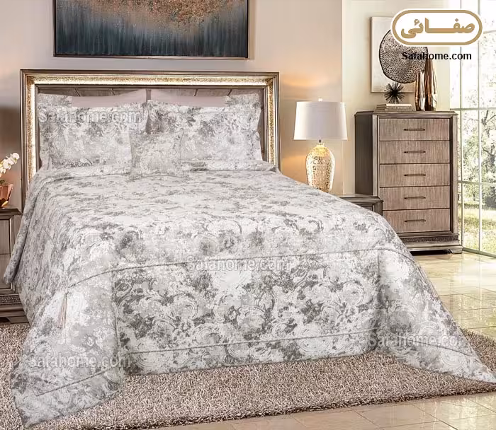 روتختی دو نفره عروس 7 تکه طرح الکسا طوسی