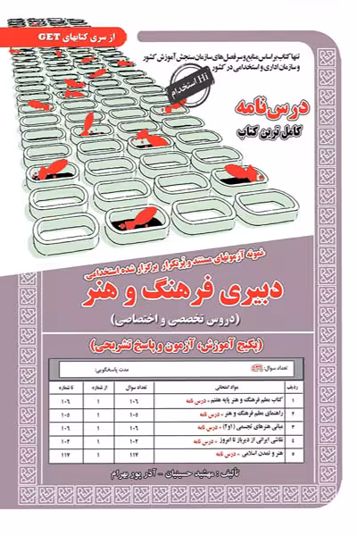 آزمون استخدامی دبیری فرهنگ و هنر آموزش سامان سنجش