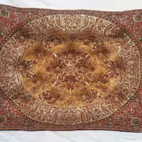 پشتی ترمه قابی کرم