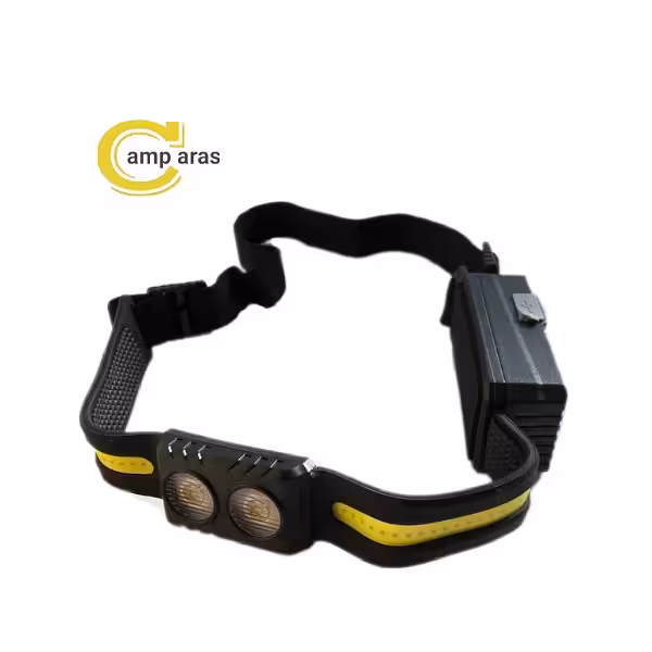 چراغ پیشانی 4 لامپ ژله ای سنسوردار - کمپ آراس